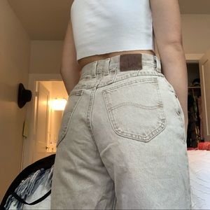 Lee tan vintage jeans